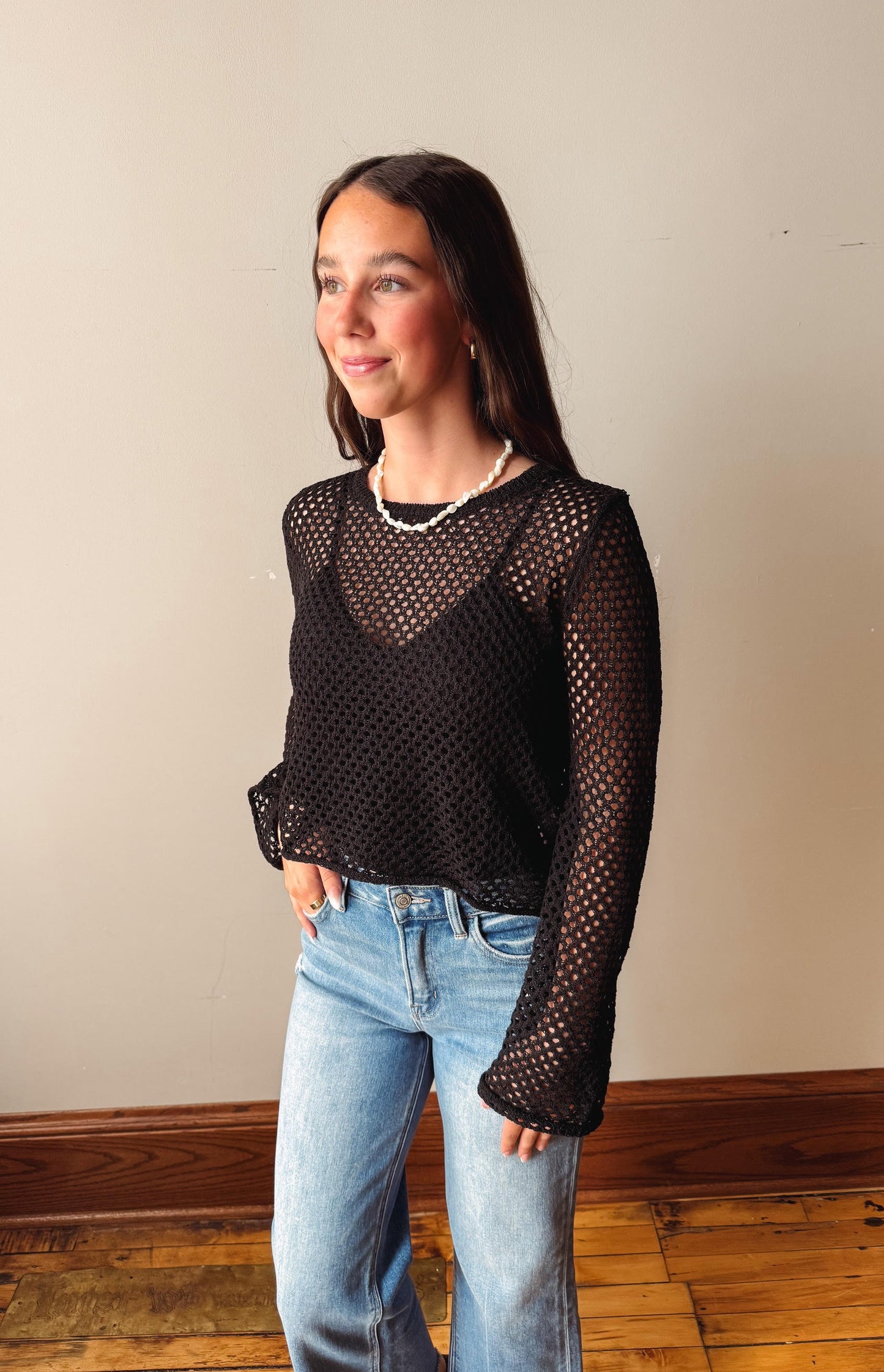 Violet Black Knit Top