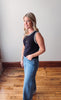 Whitley Navy + White Sweater Tank