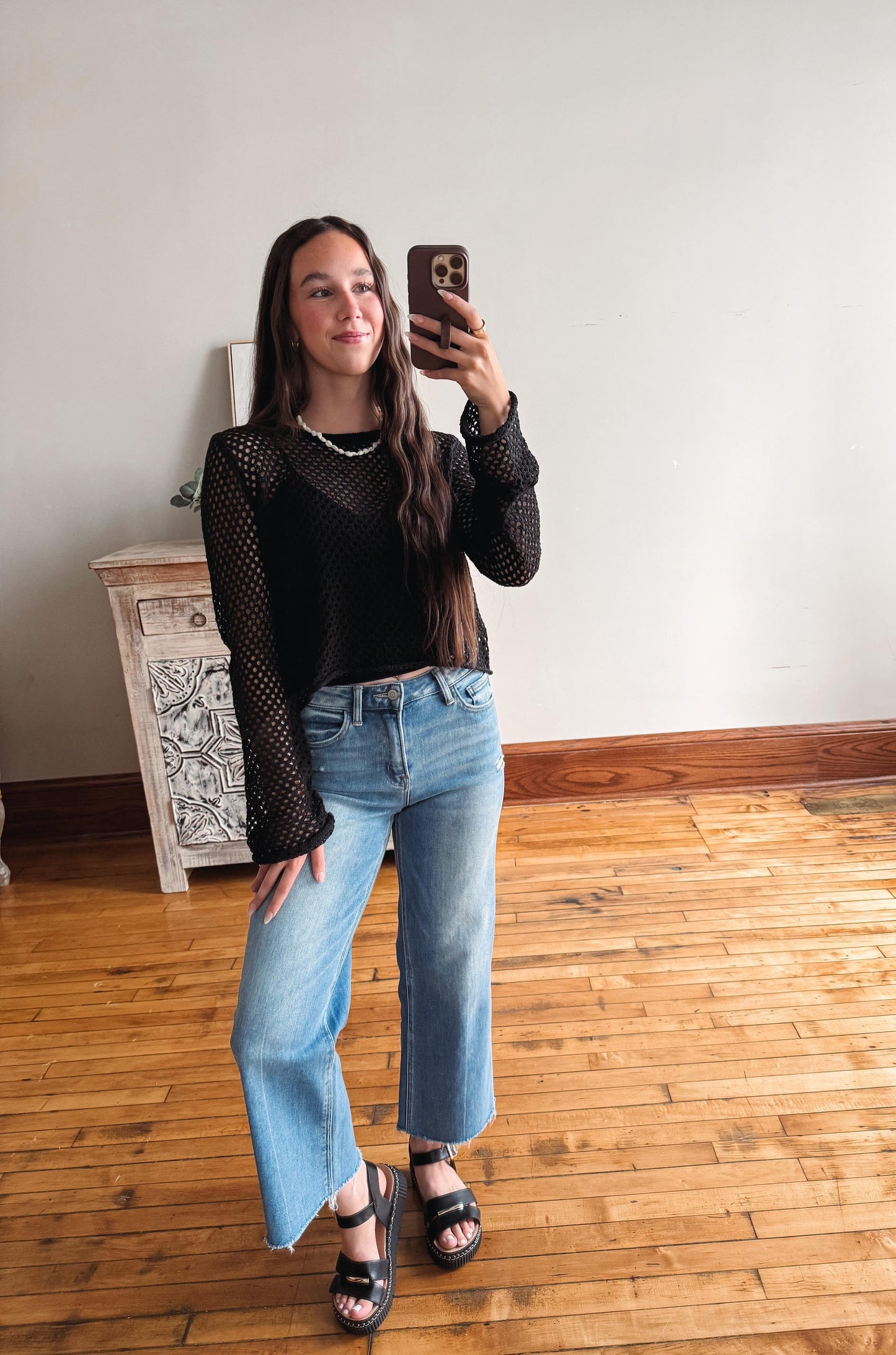 Violet Black Knit Top