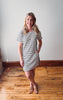 Alexis Off White + Navy Striped Dress