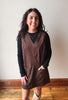 Lennon Espresso Suede Dress