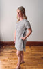 Alexis Off White + Navy Striped Dress
