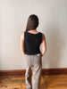 Sandra Black Boatneck Tank