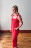 Ophelia Poppy Red Smocked Tank