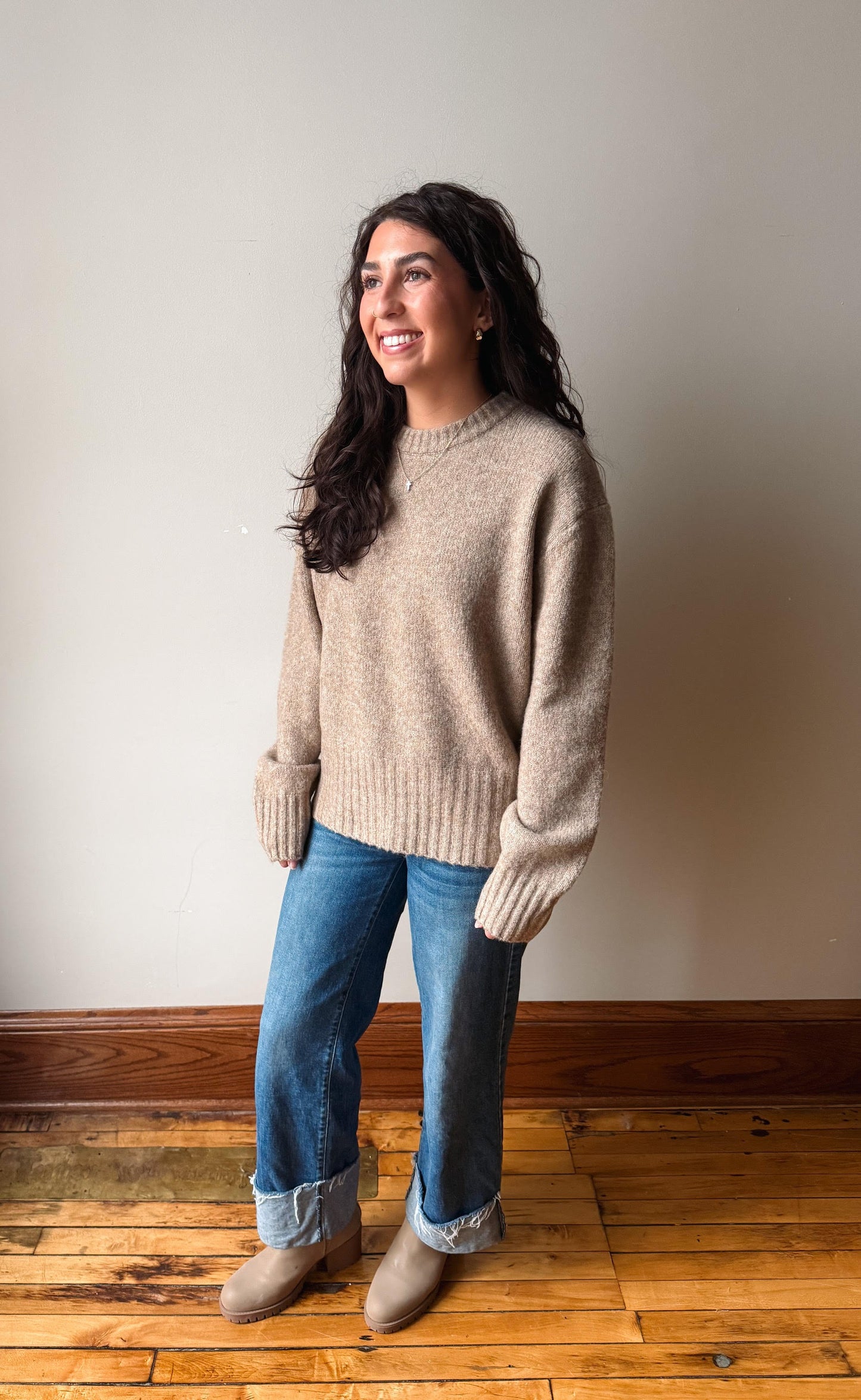 Berkley Mocha Knit Sweater