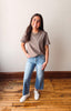 Reagan Mocha Cotton Tee
