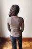 Madi Taupe + Charcoal Striped Top