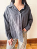 Winnie Slate Gray Button Up Shirt
