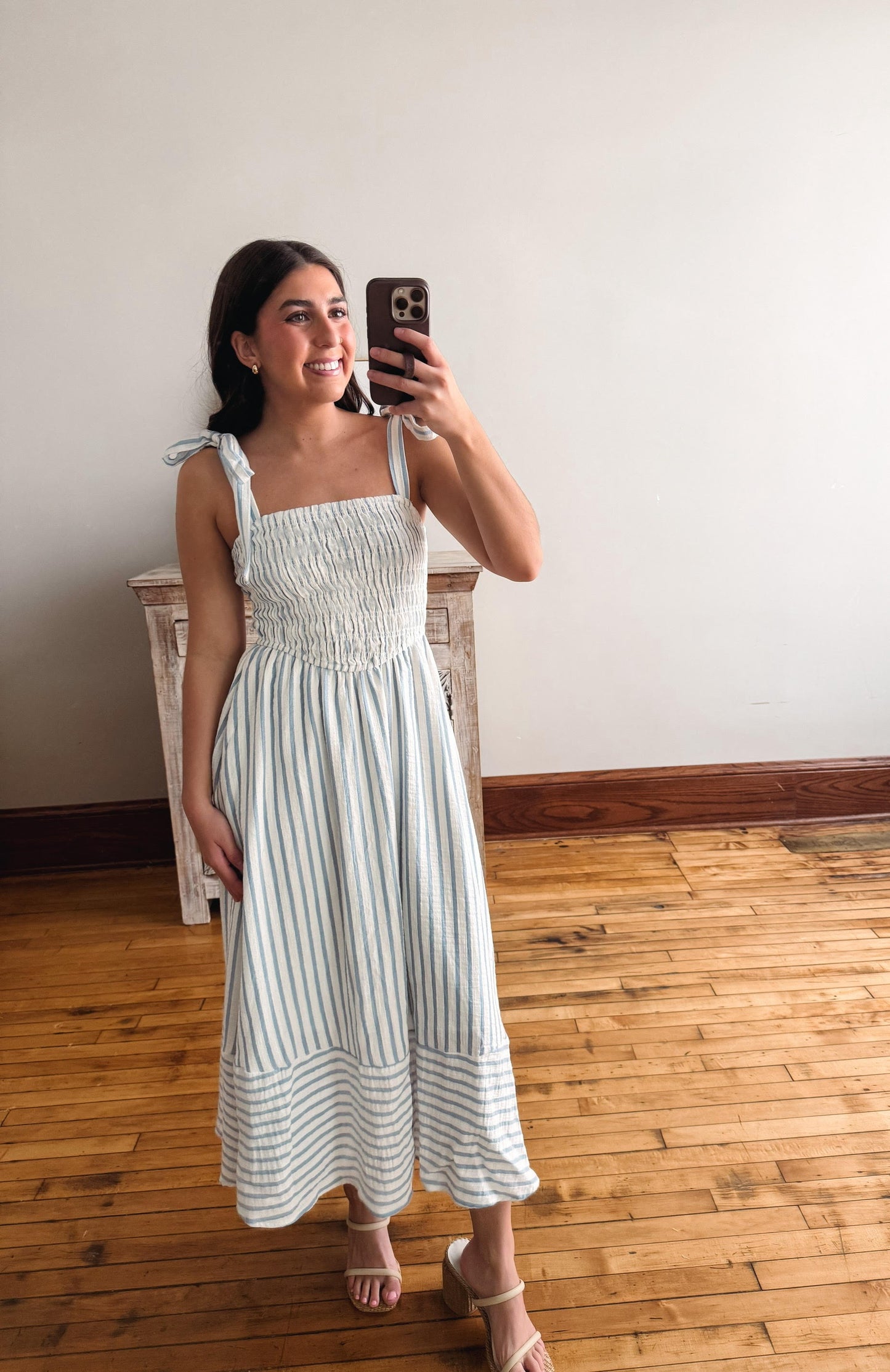 Astra Blue Stripe Dress