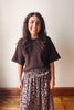 Danica Short Sleeve Brown Sweater