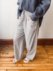 Tobie Black Striped Barrel Pants