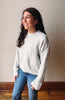 Willa Grey Pocket Knit Sweater