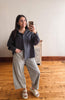 Winnie Slate Gray Button Up Shirt