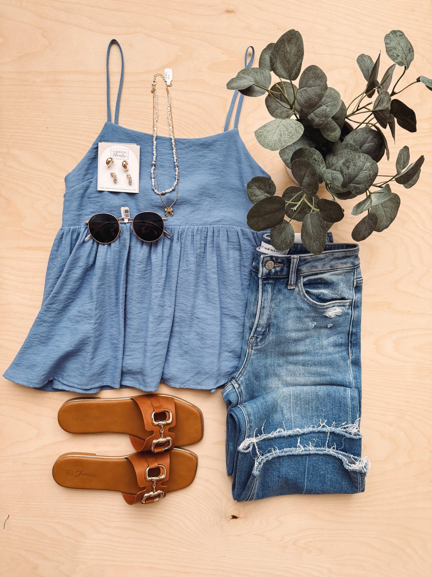 Nellie Dusty Blue Top