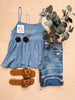 Nellie Dusty Blue Top