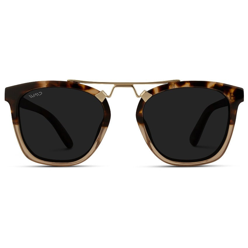 Demi Crystal Brown Tortoise Sunglasses