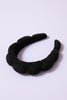 Black Terry Cloth Spa Headband