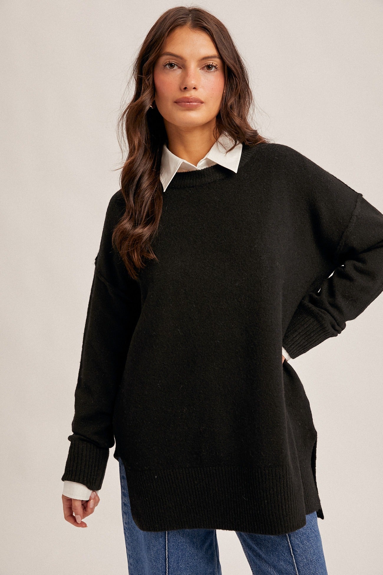 Black Oversized Sweater