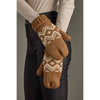 Brown + Speckled Patterned Mittens