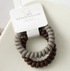 Frosted Large Hair Bands - Brown + Grey