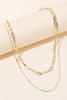 Double Chain Layered Necklace