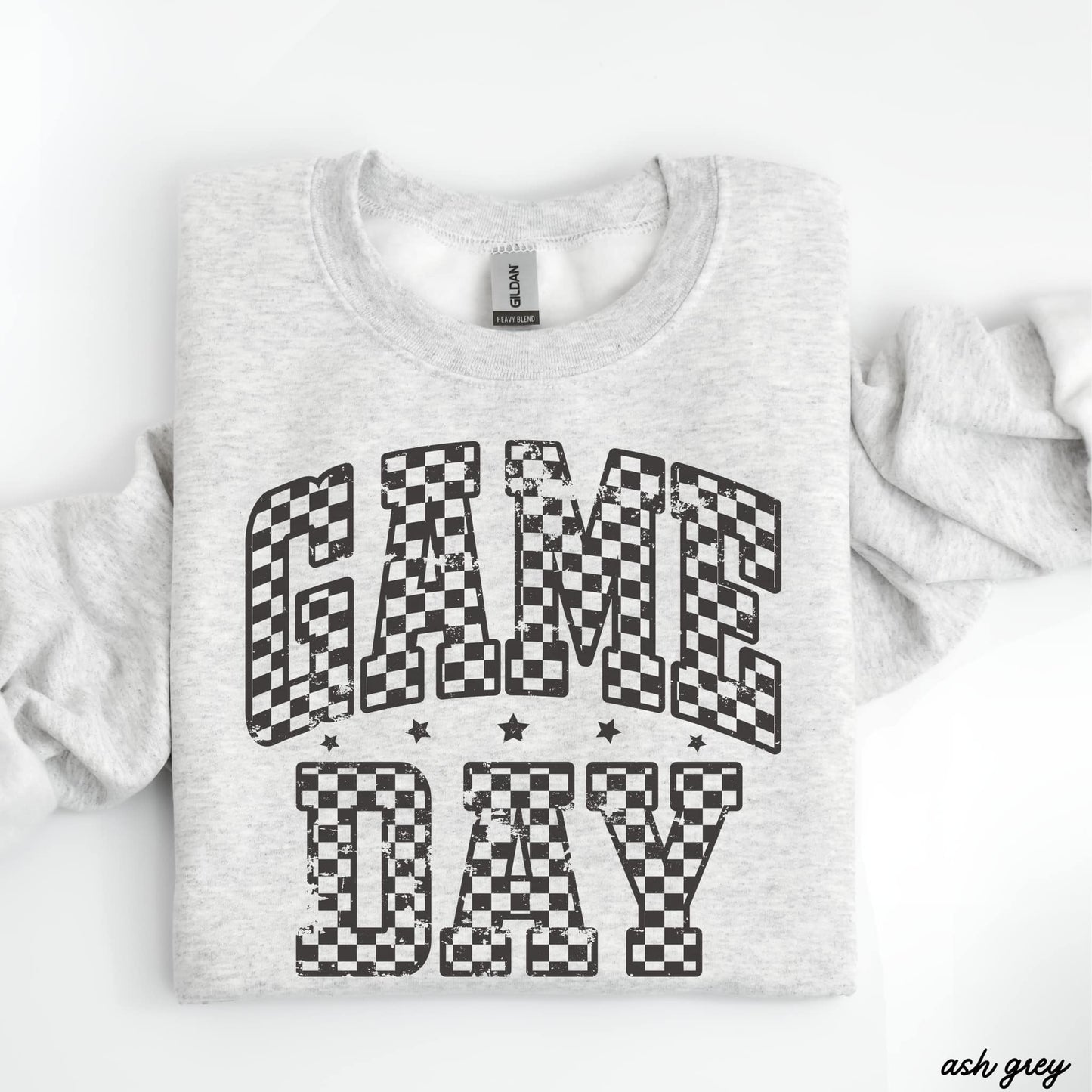 Game Day Checkered Graphic Sweatshirt