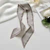 Printed Headband Scarf - Champagne Lines