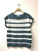 Teal Short Sleeve Sweater Top