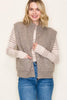 Franny Mocha Zip Sweater Vest