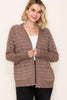Gloria Cappuccino Dotted Cardigan