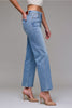 Vintage Wash Stretch Mid Rise Classic Straight