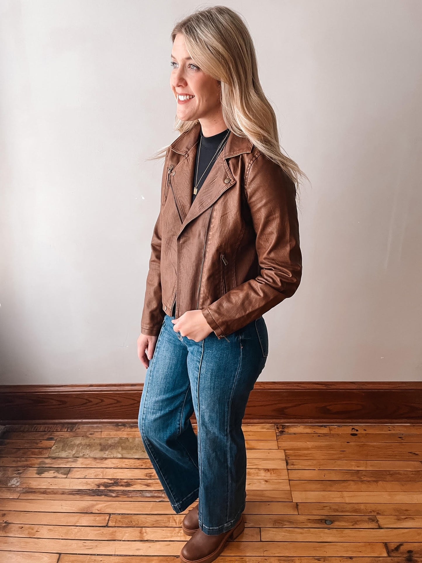 Abigail Brown Leather Jacket