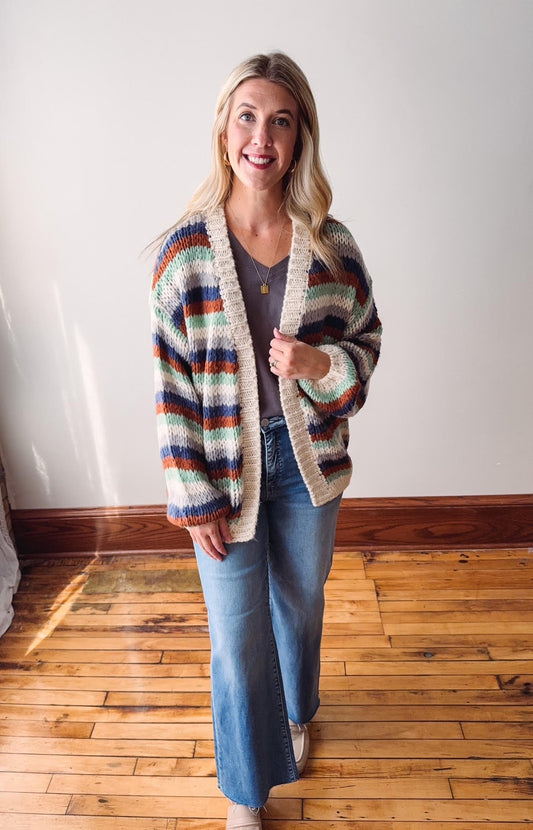 Allison Knit Colorful Cardigan