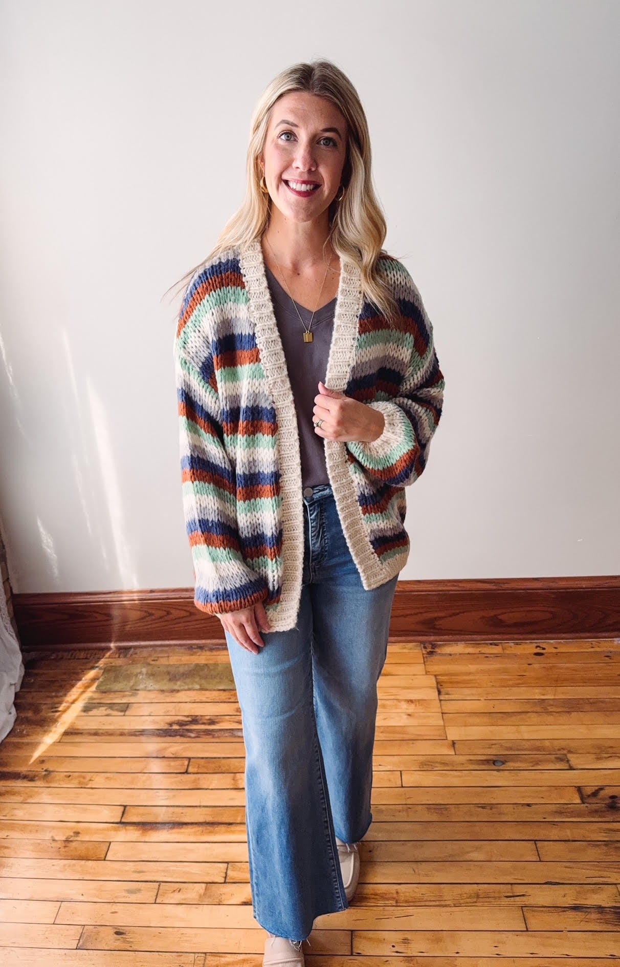 Allison Knit Colorful Cardigan