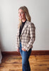 Almond Plaid Blazer