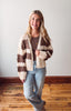 Amelia Cream + Chocolate Striped Cardigan