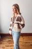 Amelia Cream + Chocolate Striped Cardigan