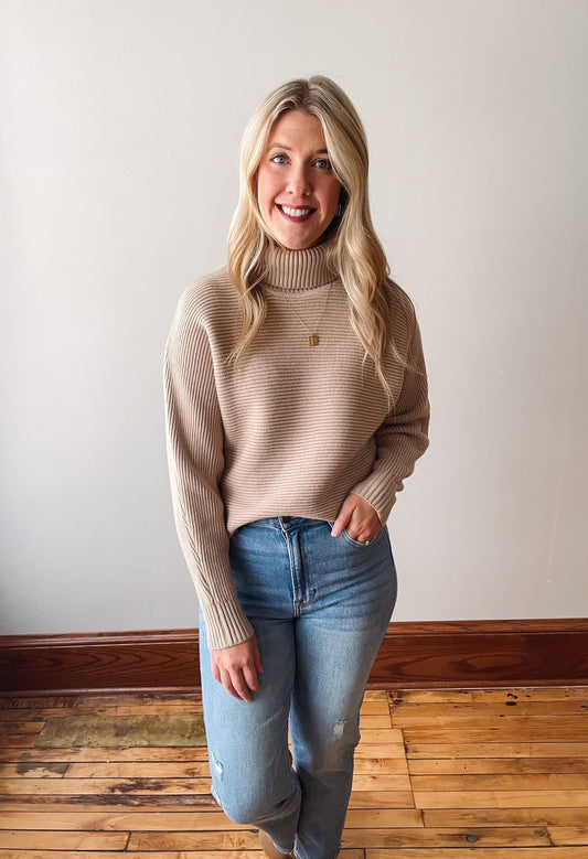 Anya Turtleneck Dolman Sweater