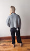 Arden Grey Cropped Knit Sweater