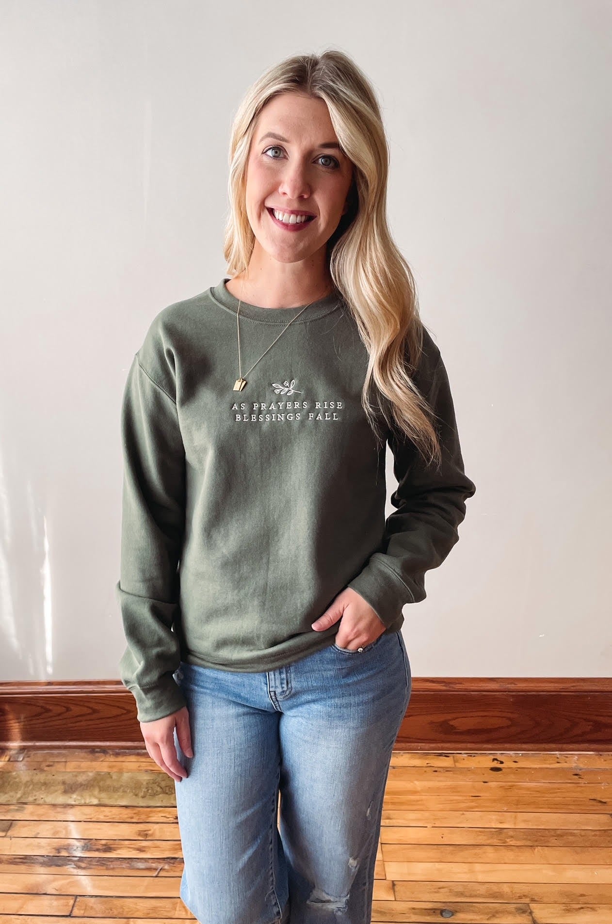 As Prayers Rise, Blessings Fall Sweatshirt