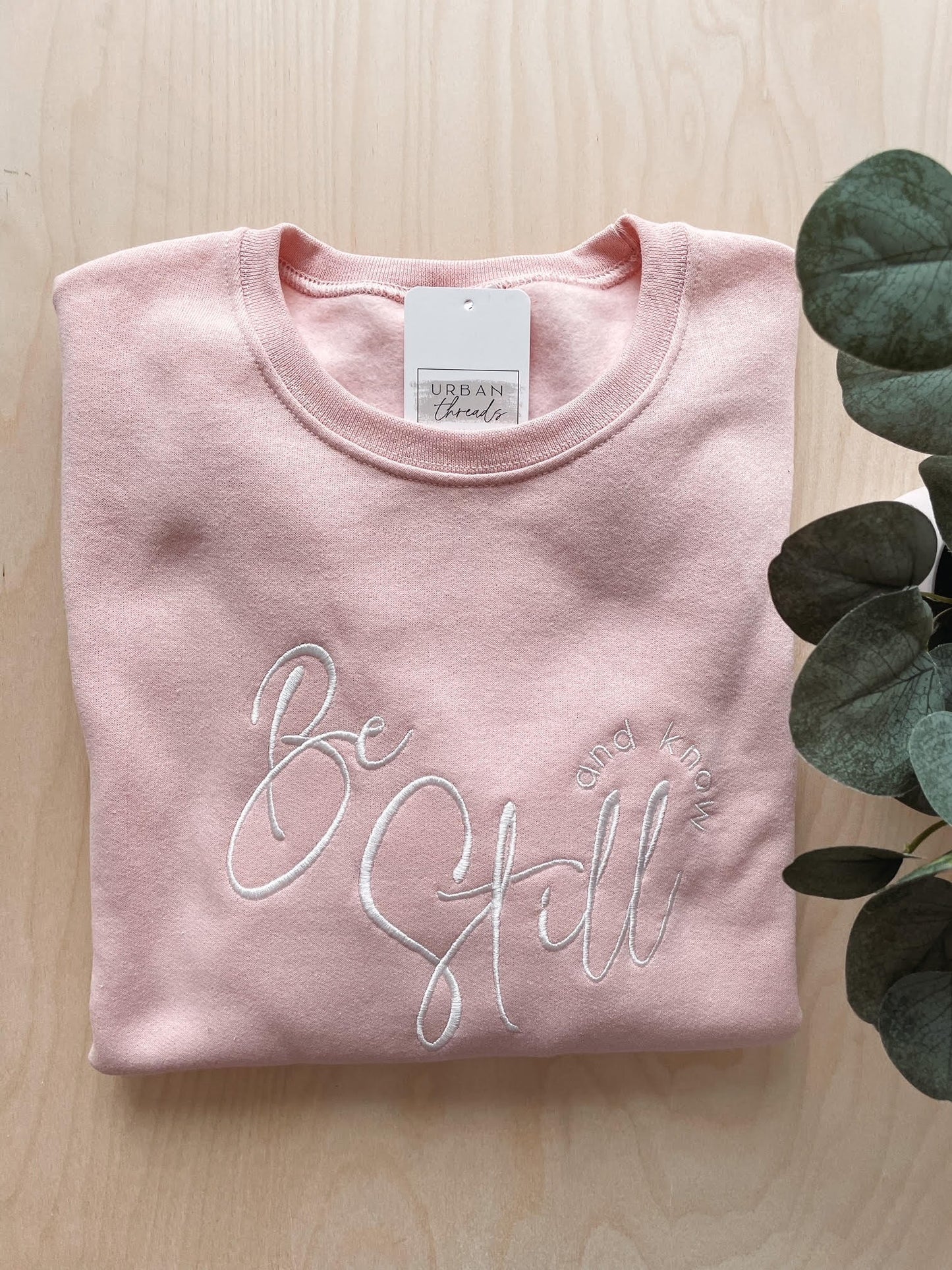 Be Still and Know Embroidered Sweatshirt