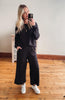 Black Wide Leg Lounge Pants