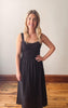 Black Sweater Top Midi Dress