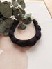 Black Terry Cloth Spa Headband