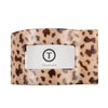 Leopard print product with 'Teleties' branding on a white background