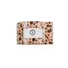 Leopard print product with a visible brand label on a white background