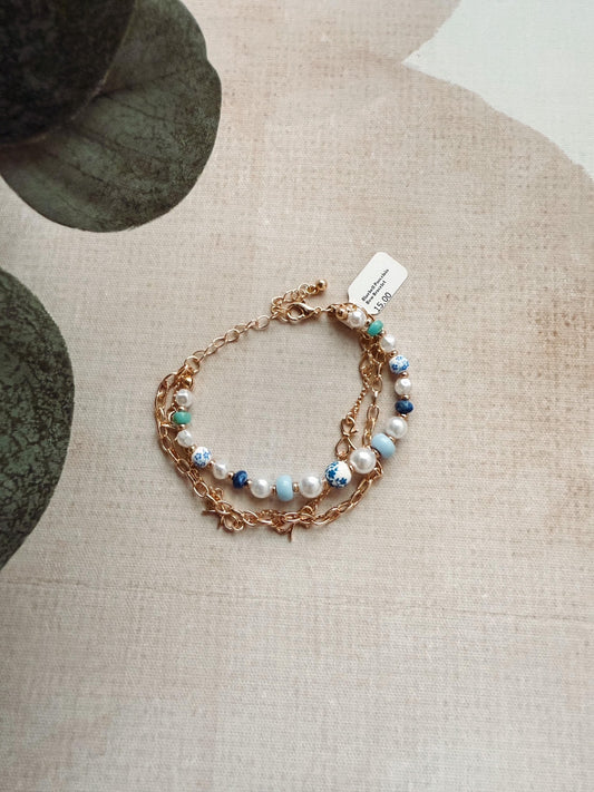 Bluebell Porcelain Bow Bracelet