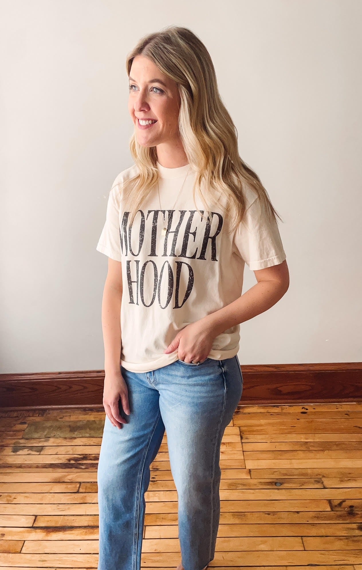 Bold Motherhood Ivory Graphic Tee