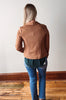 Brooke Camel Suede Moto Jacket