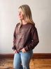 Brown Abundance Graphic Sweatshirt